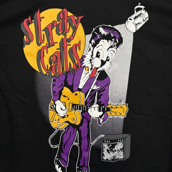 Stray Cats Rock This Town Rock T-shirt Size Large - Picture 2 of 4